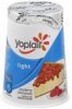 Yoplait yogurt fat free, raspberry cheesecake Calories