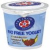 Axelrod yogurt fat free, strawberry banana Calories