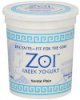 Zoi yogurt greek, nonfat, plain Calories