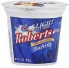 Roberts yogurt light, fat free, blueberry Calories