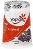 Yoplait yogurt low fat, blackberry harvest Calories