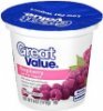 Great Value yogurt low fat raspberry Calories