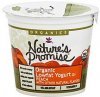 Natures Promise yogurt lowfat, organic, peach Calories