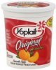 Yoplait yogurt lowfat, original, smooth style, creamy harvest peach Calories