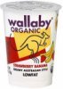 Wallaby yogurt lowfat, strawberry banana Calories