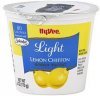 Hy-Vee yogurt nonfat, light, lemon chiffon Calories