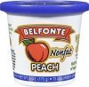 Belfonte yogurt nonfat peach Calories