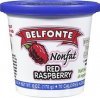 Belfonte yogurt nonfat red raspberry Calories