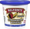 Belfonte yogurt nonfat strawberry banana Calories