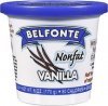Belfonte yogurt nonfat vanilla Calories