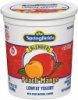 Springfield yogurt peach mango blended lowfat Calories