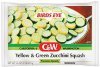 C&W zucchini squash yellow & green Calories