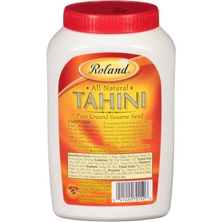 all natural tahini Roland Nutrition info