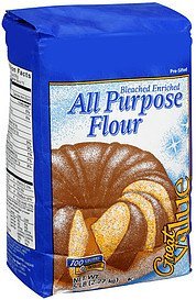 baking supply flour all purpose bleached enriched pre-sifted Great Value Nutrition info