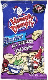 chips potato all dressed ripples Humpty Dumpty Nutrition info