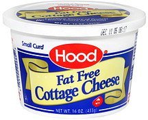cottage cheese small curd, fat free Hood Nutrition info