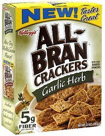 crackers garlic herb All-bran Nutrition info