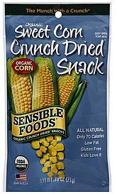 crunch dried snack organic sweet corn Sensible Foods Nutrition info