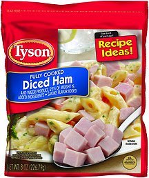 diced ham fully cooked Tyson Nutrition info