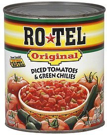 diced tomatoes & green chilies original Ro-Tel Nutrition info