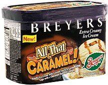 extra creamy ice cream all that & caramel! Breyers Nutrition info