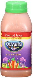 juice all natural carrot Odwalla Nutrition info