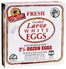 large white eggs grade a ShopRite Nutrition info