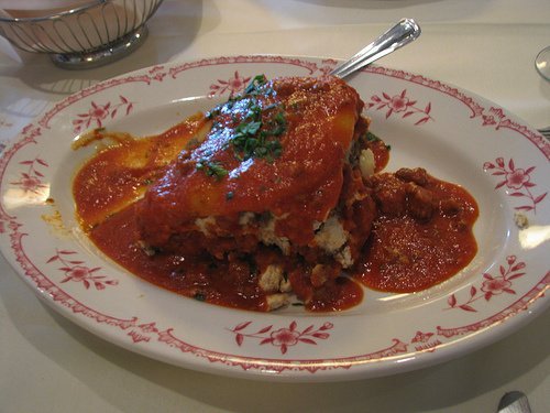 lasagna with meat & sauce, low-fat, frozen entree usda Nutrition info