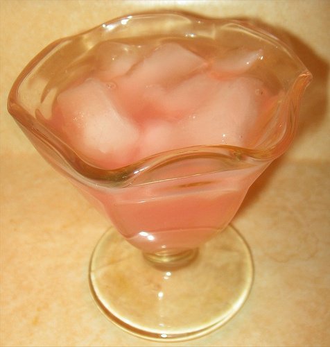 lemonade, frozen concentrate, pink, prepared with water usda Nutrition info