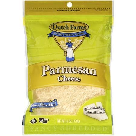 parmesan cheese fancy shredded DUTCH FARMS Nutrition info