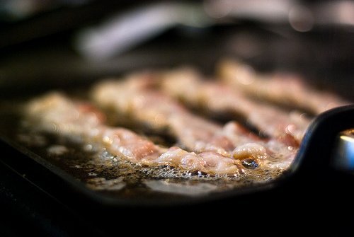 pork, cured, bacon, cooked, broiled, pan-fried or roasted usda Nutrition info