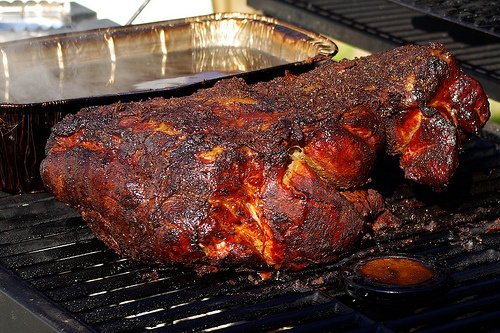 pork, leg sirloin tip roast, boneless, separable lean and fat, cooked, braised usda Nutrition info
