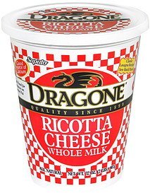 ricotta cheese whole milk Dragone Nutrition info
