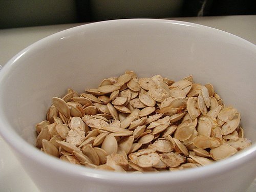 seeds, pumpkin and squash seeds, whole, roasted, without salt usda Nutrition info