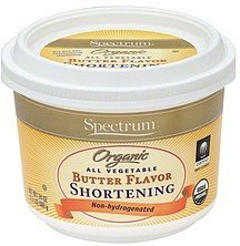 shortening all vegetable, butter flavor Spectrum Nutrition info