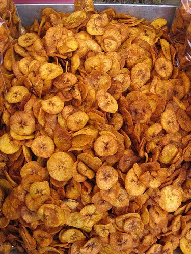 snacks, banana chips usda Nutrition info
