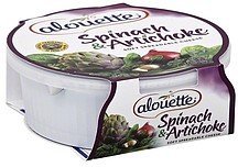 soft spreadable cheese spinach & artichoke Alouette Nutrition info