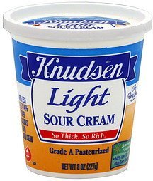 sour cream light Knudsen Nutrition info