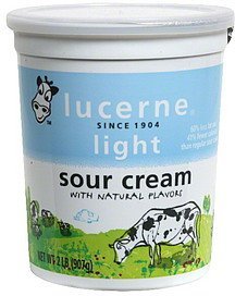 sour cream light Lucerne Nutrition info