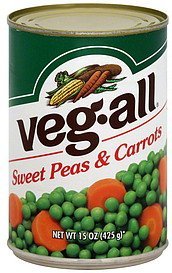 sweet peas & carrots Veg-All Nutrition info