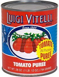 tomato puree all purpose Luigi Vitelli Nutrition info