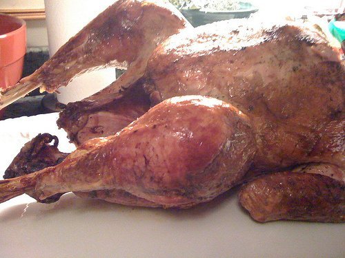 turkey, drumstick, smoked, cooked, with skin, bone removed usda Nutrition info