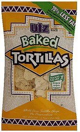 white corn tortilla chips baked tortillas Utz Nutrition info