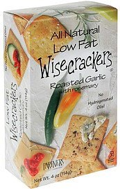 wisecrackers roasted garlic with rosemary Partners Nutrition info