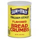 bread crumbs flavored, italian style