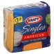 singles cheese product pasteurized prepared, american