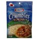 Kraft Foods, Inc. natural crumbles cheese italian style Calories