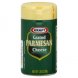 grated cheese parmesan Kraft Foods, Inc. Nutrition info
