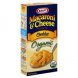 Kraft Foods, Inc. organic macaroni & cheese dinner cheddar Calories