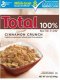 Total Cereal Total Cinnamon Crunch, Cereal Calories